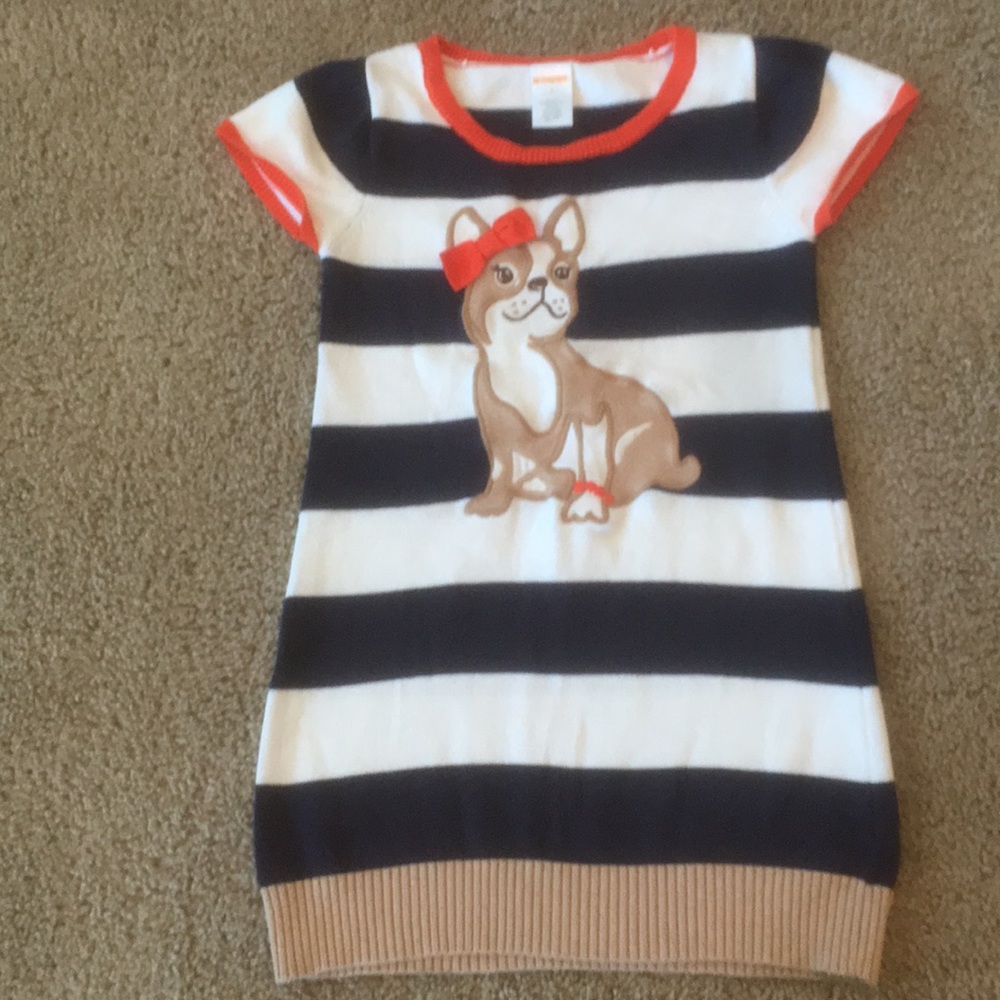 Gymboree girls sz 5 puppy sweater dress